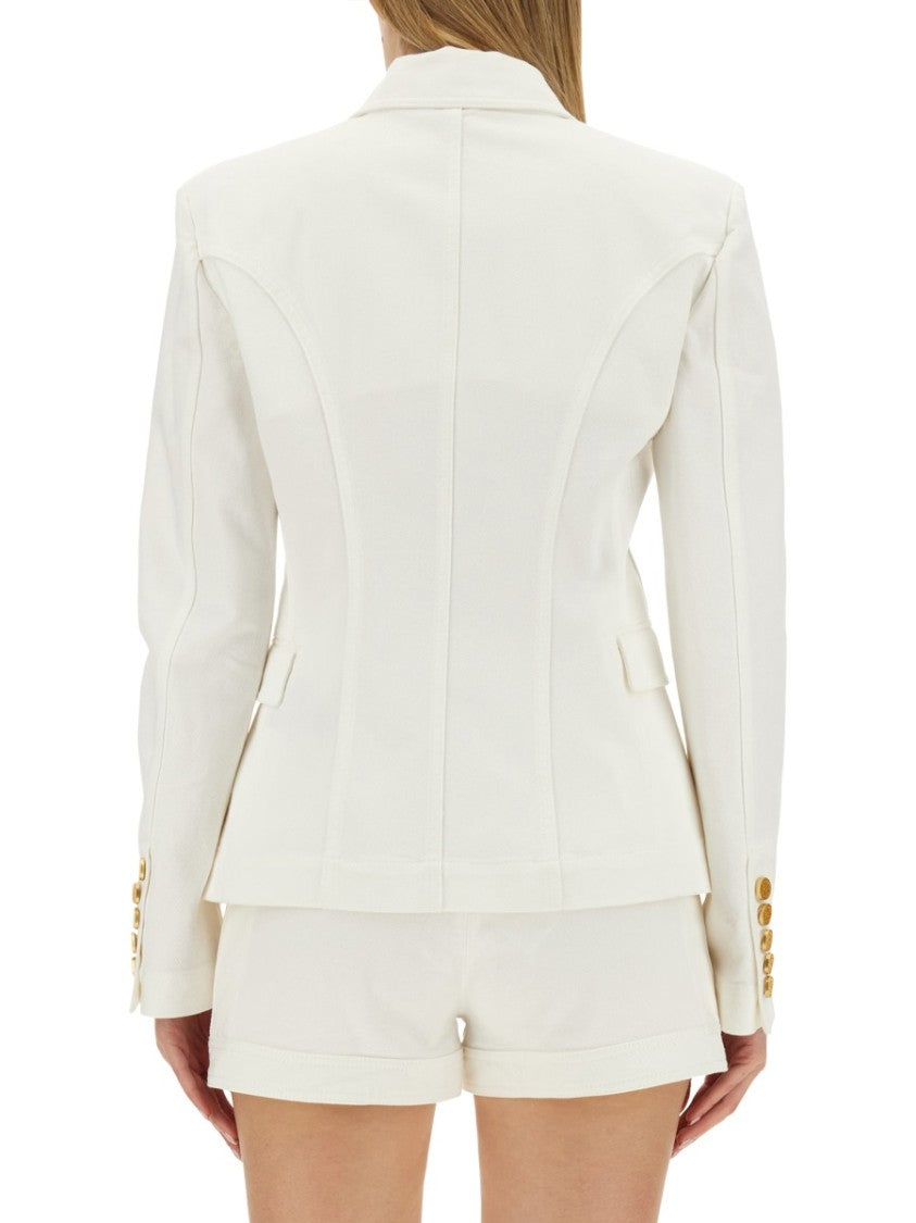 Balmain Double-Breasted Six-Button Jacket