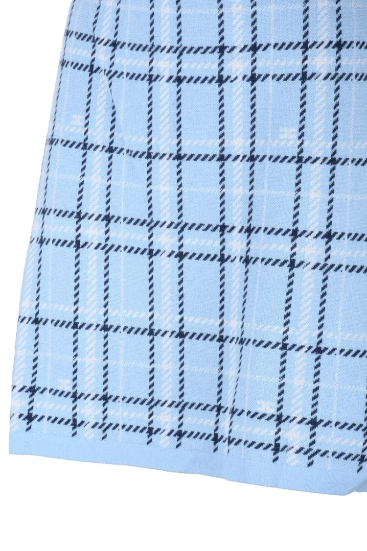 Elisabetta Franchi Mini Knit Skirt - Celeste