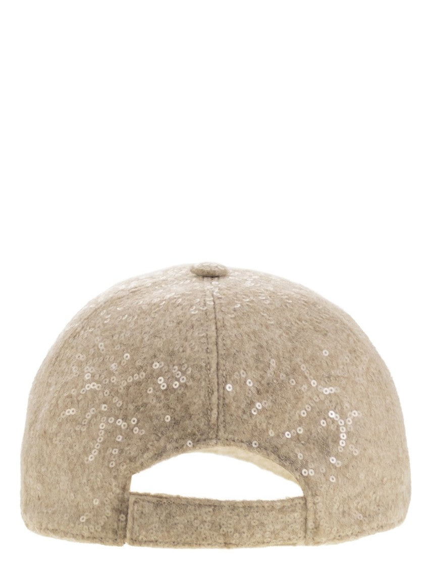 Peserico Sequinned Baseball Cap