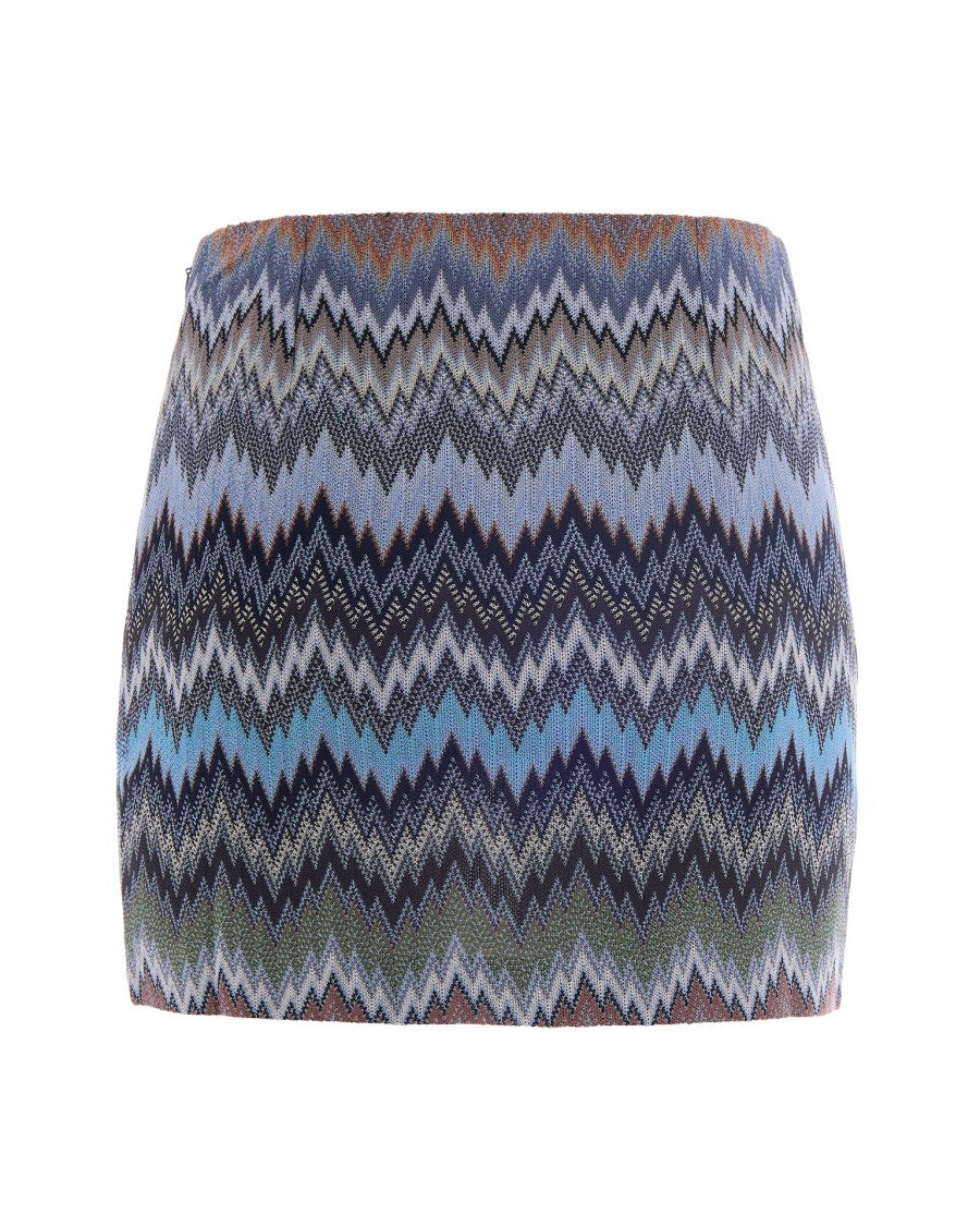 Missoni Chevron Snakeskin Miniskirt