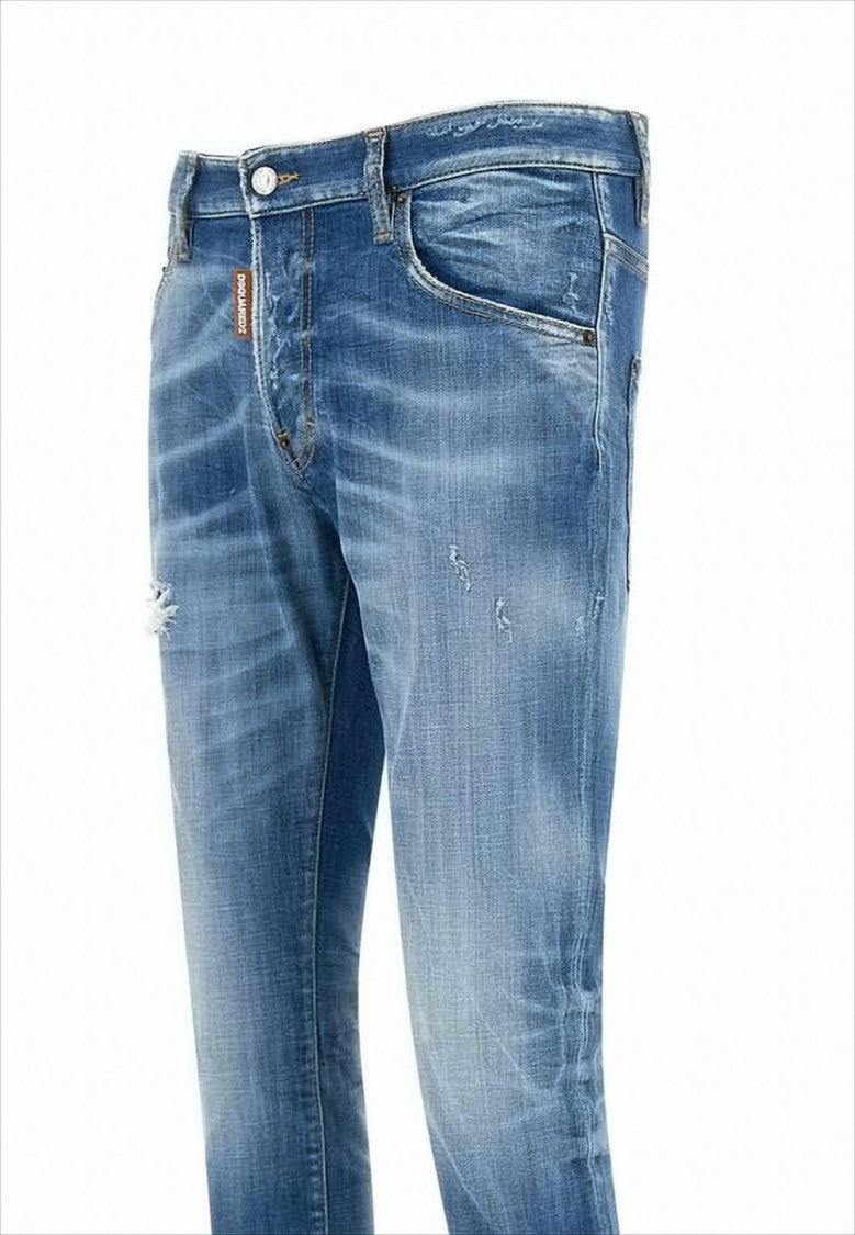 Dsquared2 Slim-Fit Distressed Denim Pants