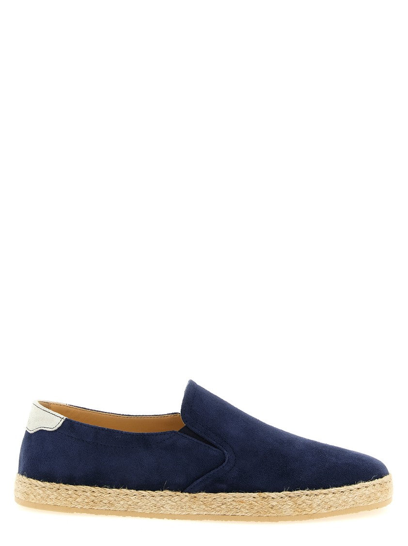 Brunello Cucinelli Soft Suede Espadrilles With Contrasting Heel