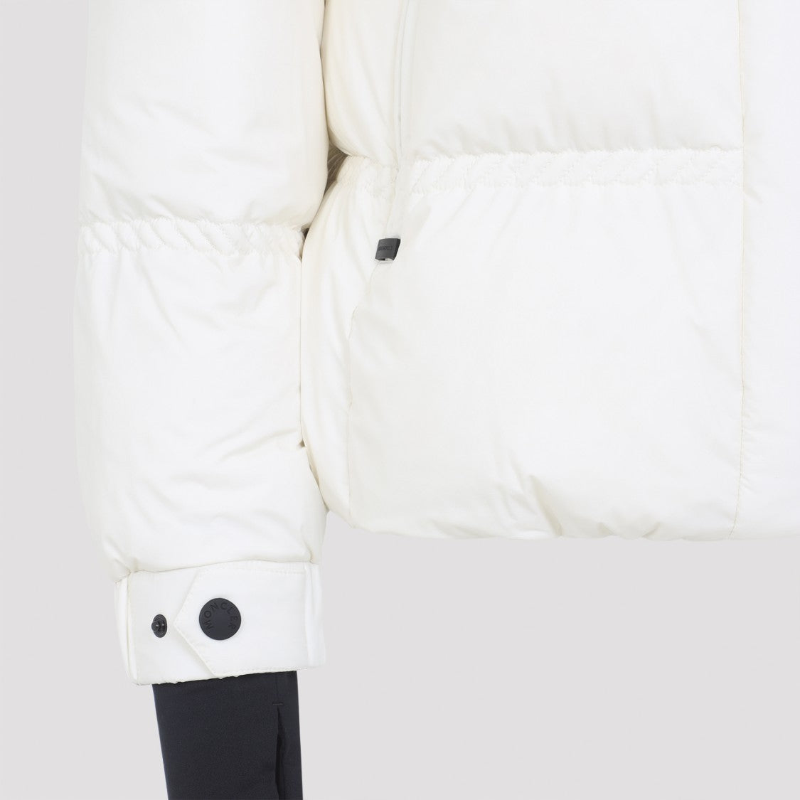 Moncler Grenoble Puffer Coat With High Collar And Cinched Waist