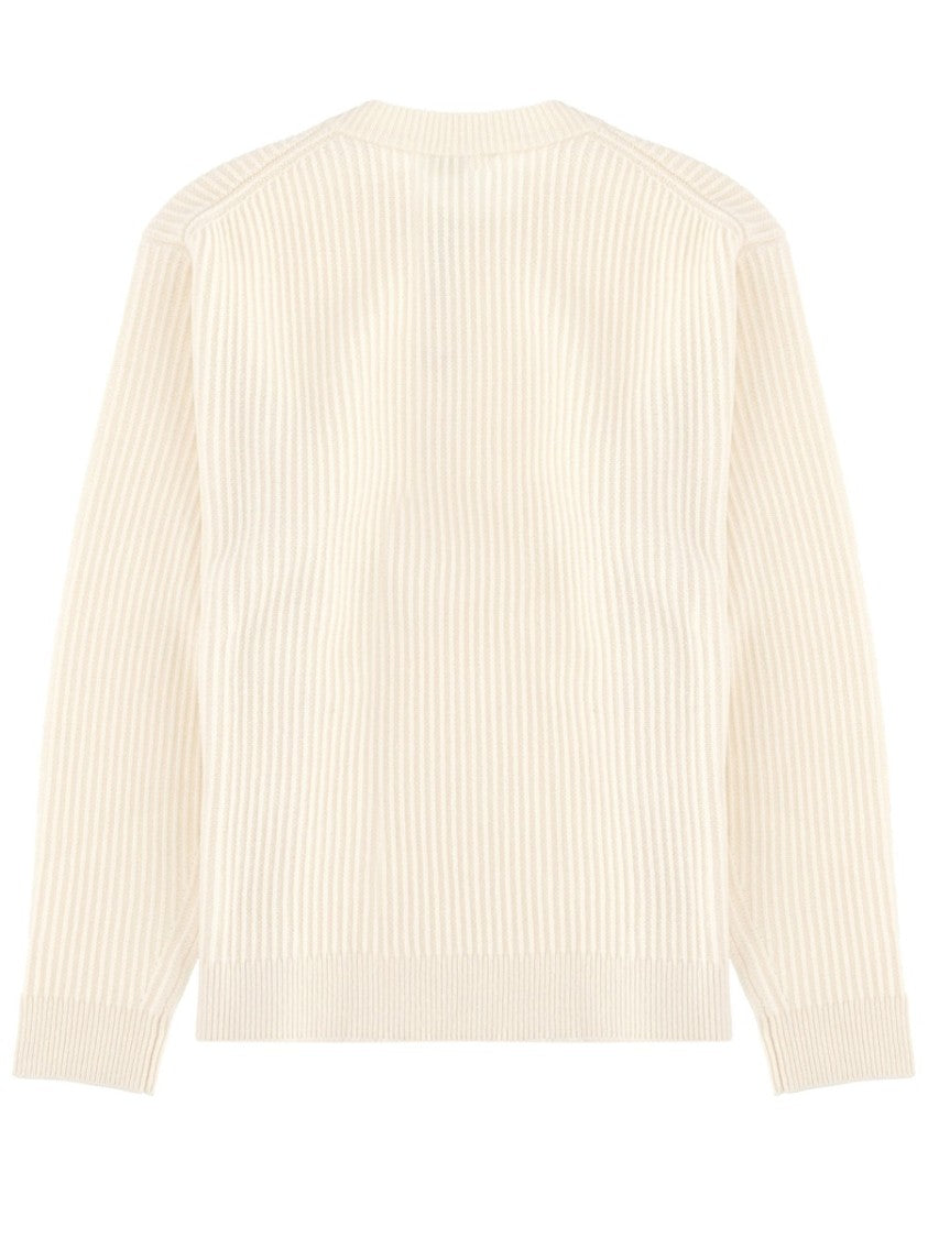 Maison Kitsuné Maison Kitsuné Merino Wool Ribbed Knit Sweater