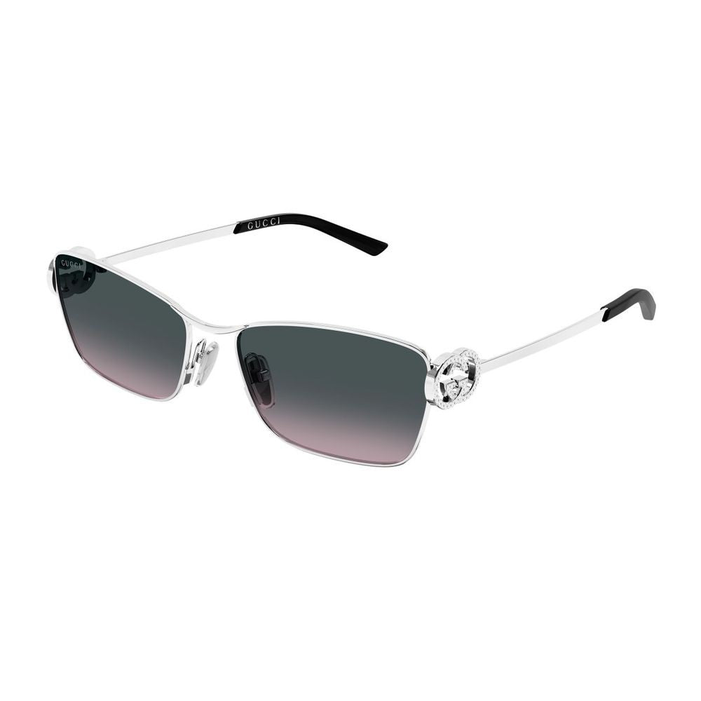 Gucci Gg2045s 002 Silver Grey Sunglasses