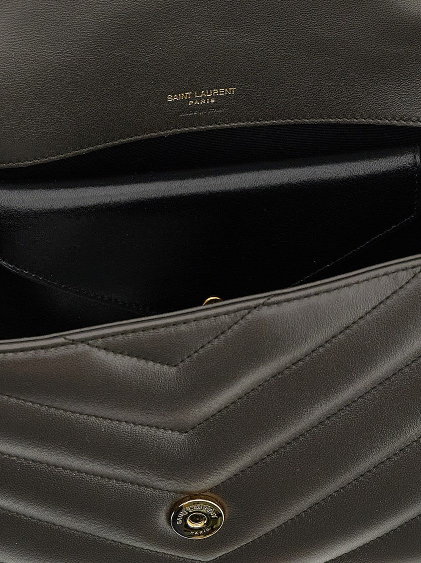 Saint Laurent 'Loulou' Medium Chevron Quilted Bag