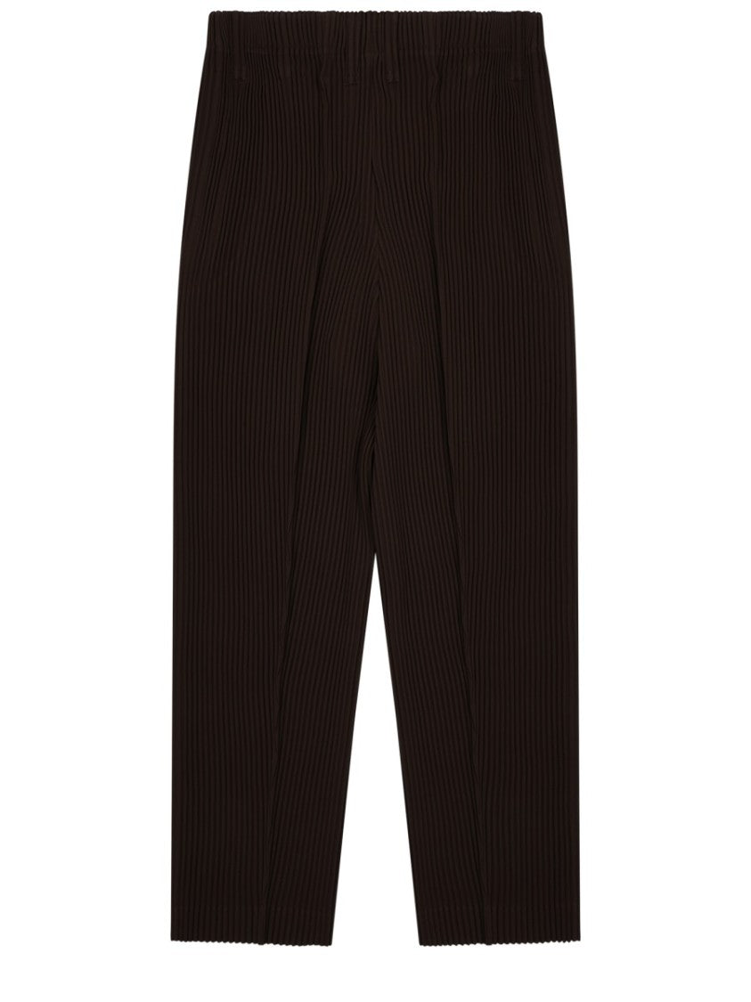 Homme Plissé Issey Miyake March Pleated Texture Tuxedo Palazzo Pants