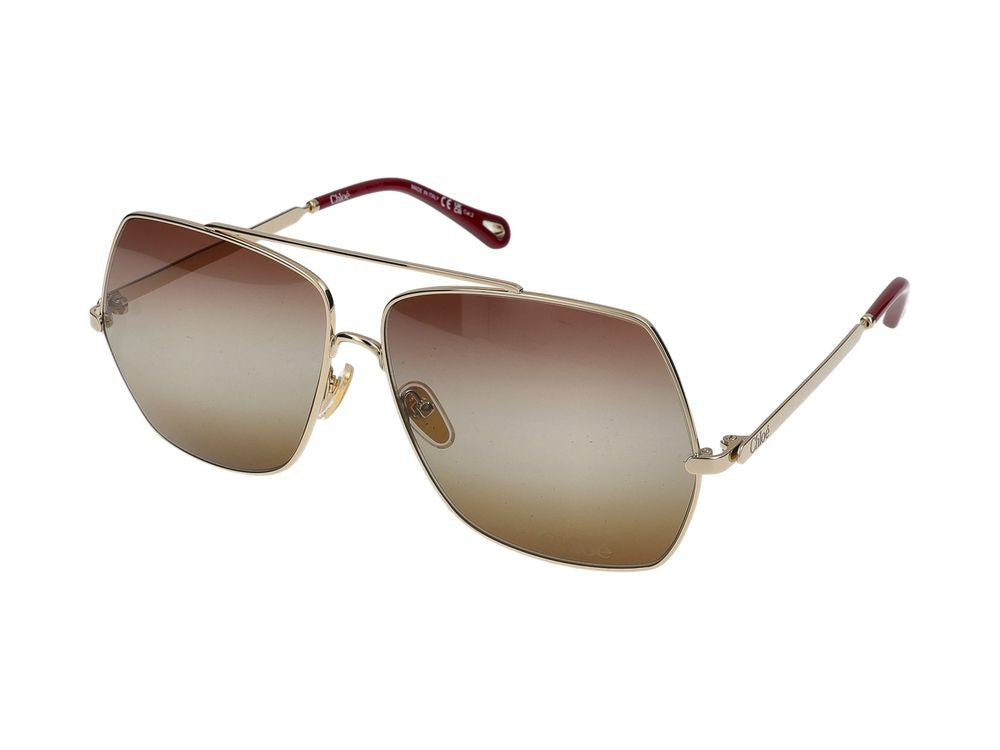 Chloé Sunglasses Ch0278s 001 Gold Gold Brown 62/12/140