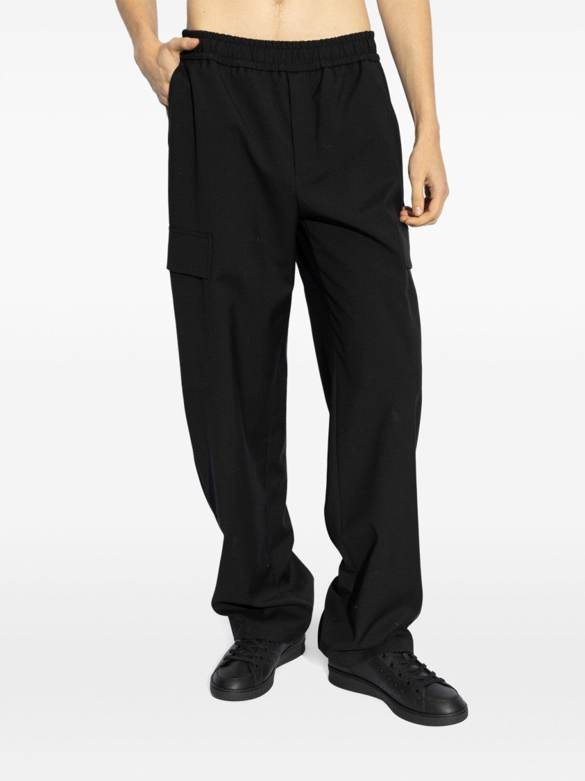 Dolce & Gabbana Regular Fit Black Virgin Wool Trousers