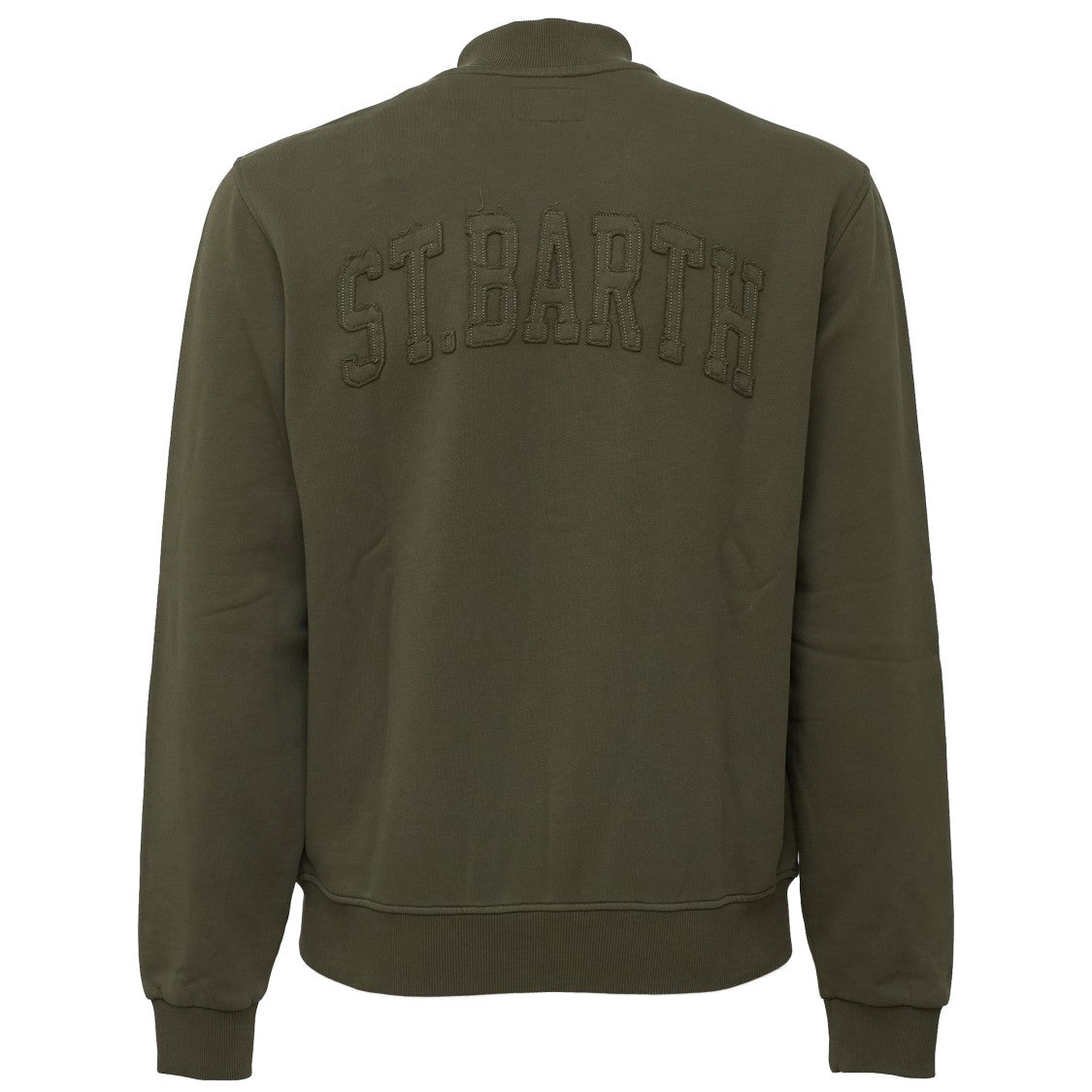 Mc2 Saint Barth Varsity Jackson Raw Full-Zip Sweatshirt