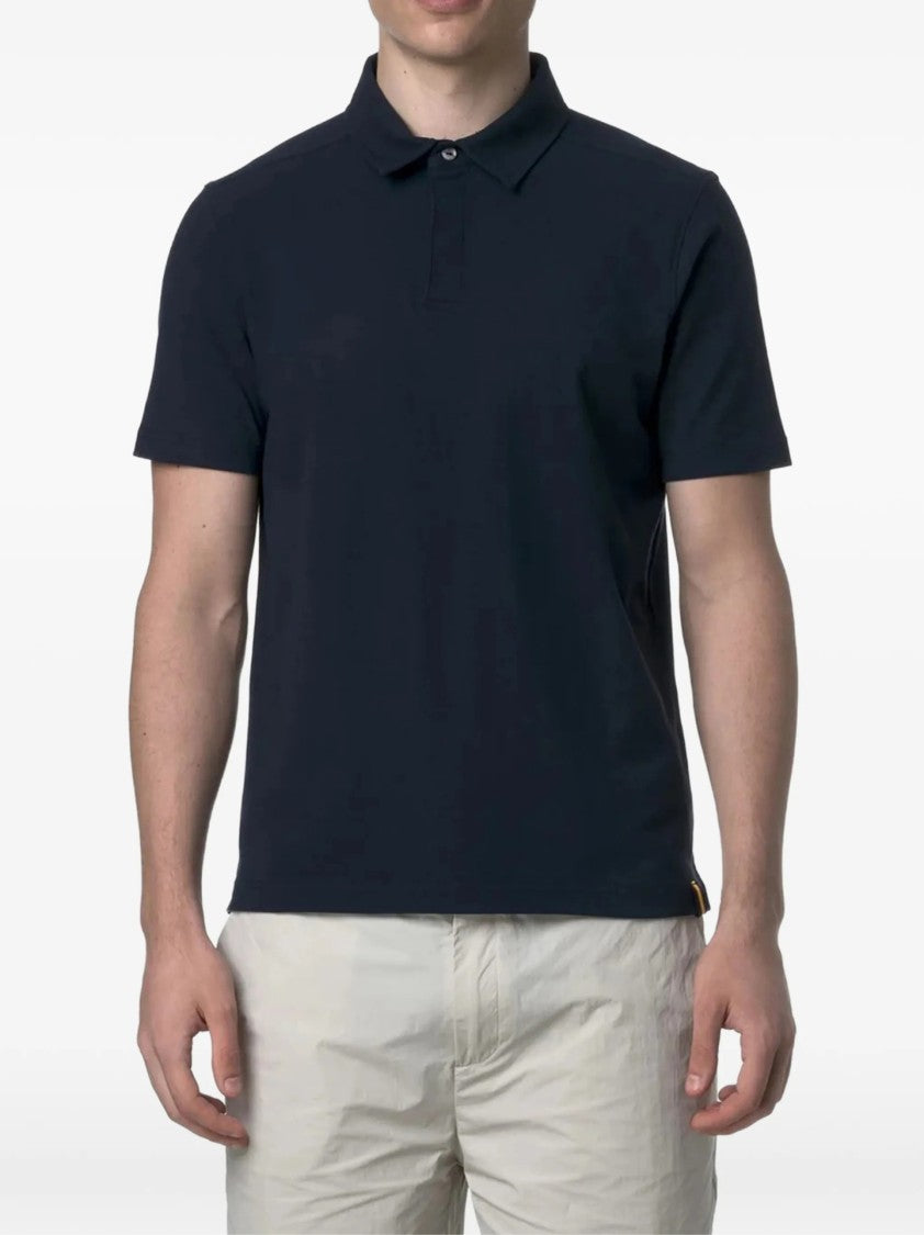 K-Way Classic Short-Sleeve Polo Shirt With Traditional Collar And Two-Button Placket