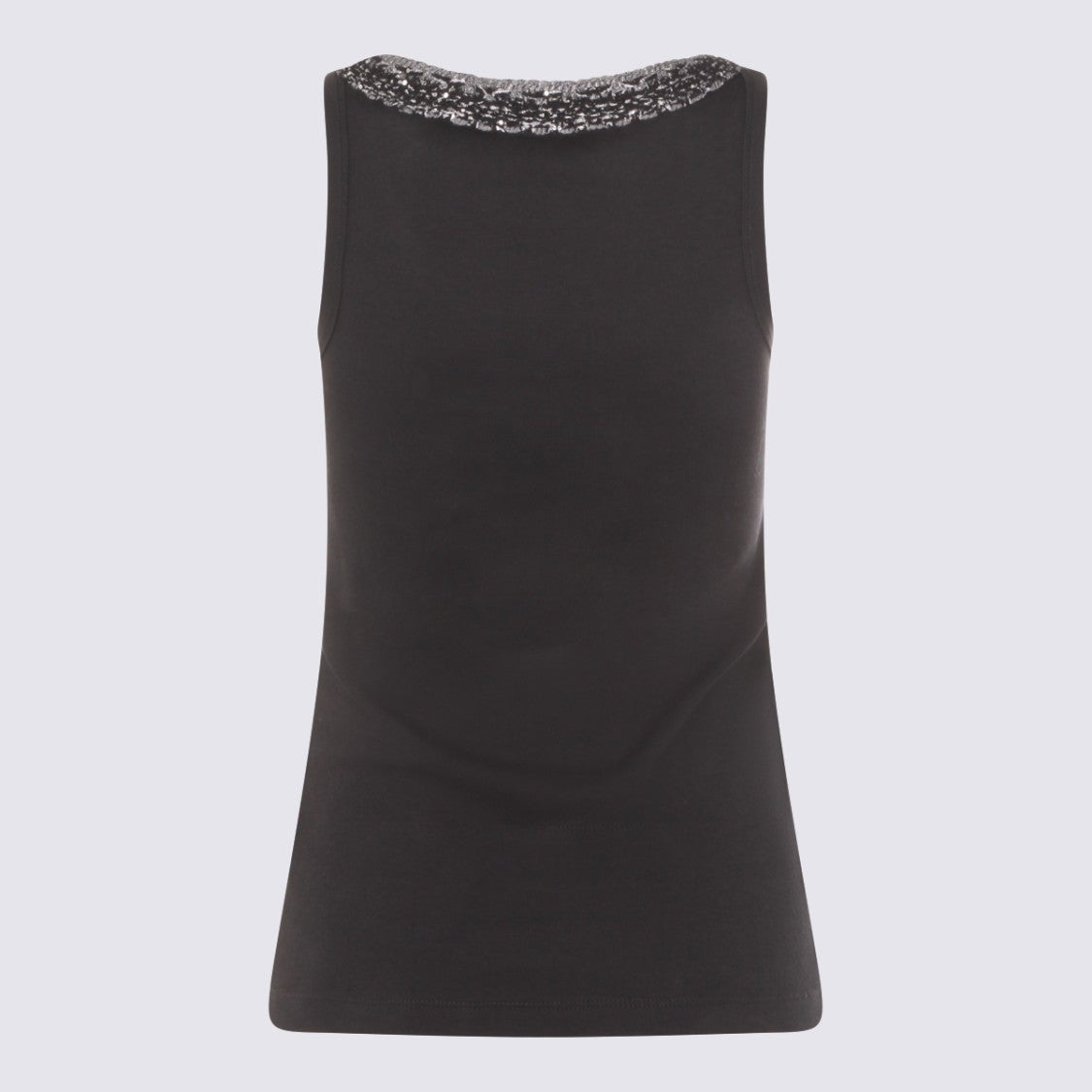 Fabiana Filippi Navy Cotton Top