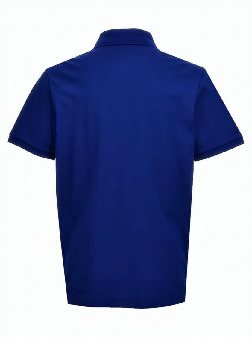 Moncler Classic Pique Cotton Polo Shirt With Logo