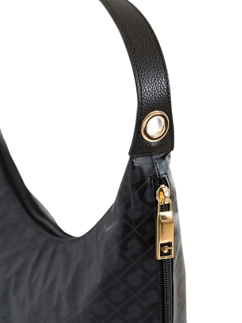 Gherardini Medium Hobo Bag With Curved Silhouette And Knot Detailing
