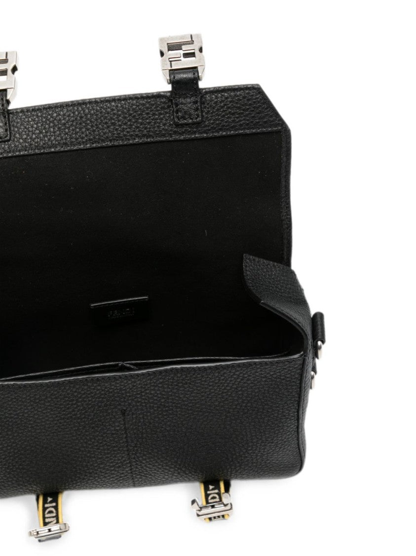 Fendi Rectangular Black Leather Bag