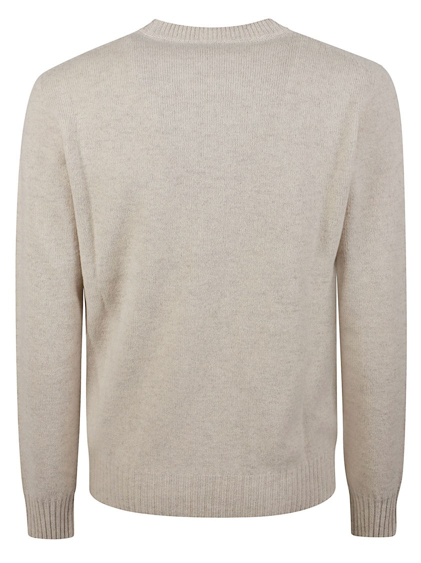 Altea Round Neck Ribbed Virgin Wool Sweater