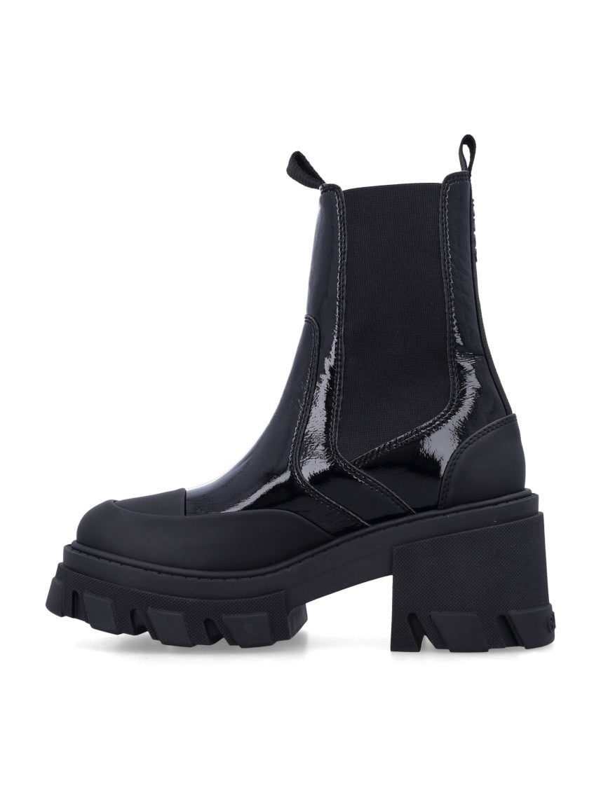 Ganni Cleated Heeled Mid Chelsea Boot