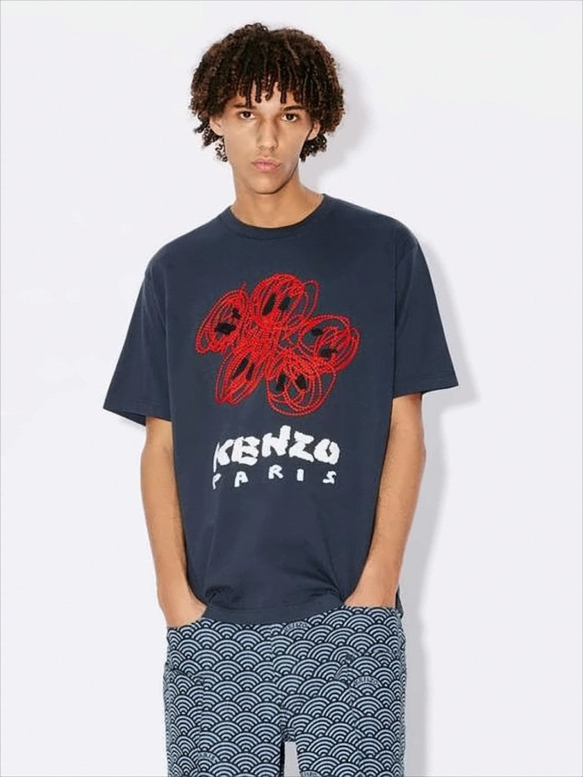 Kenzo Relaxed Fit Graphic T-Shirt With Bold Design