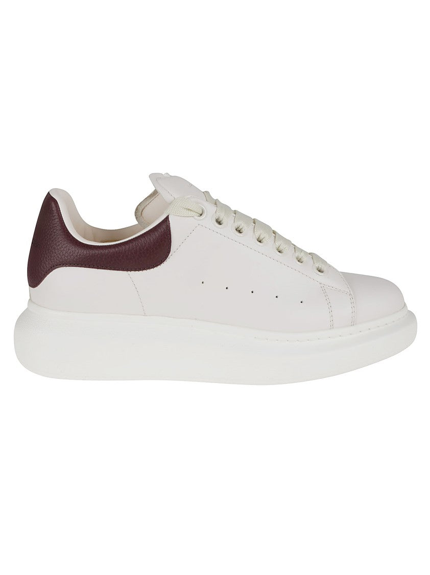 Alexander Mcqueen White Oversized Leather Sneakers