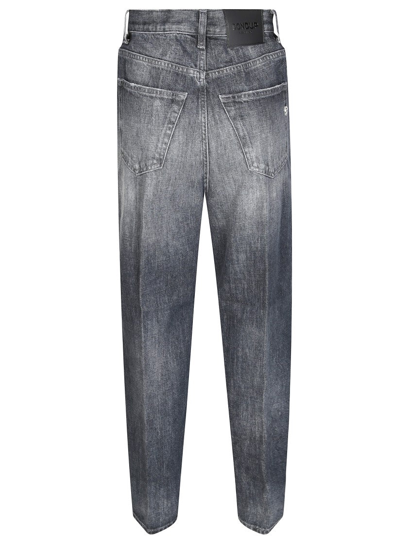 Dondup High-Waisted Straight-Leg Jeans With Tapered Fit