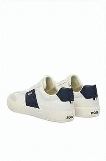 Hugo Boss Textured Mesh Low-Top Sneakers With Contrasting Detail