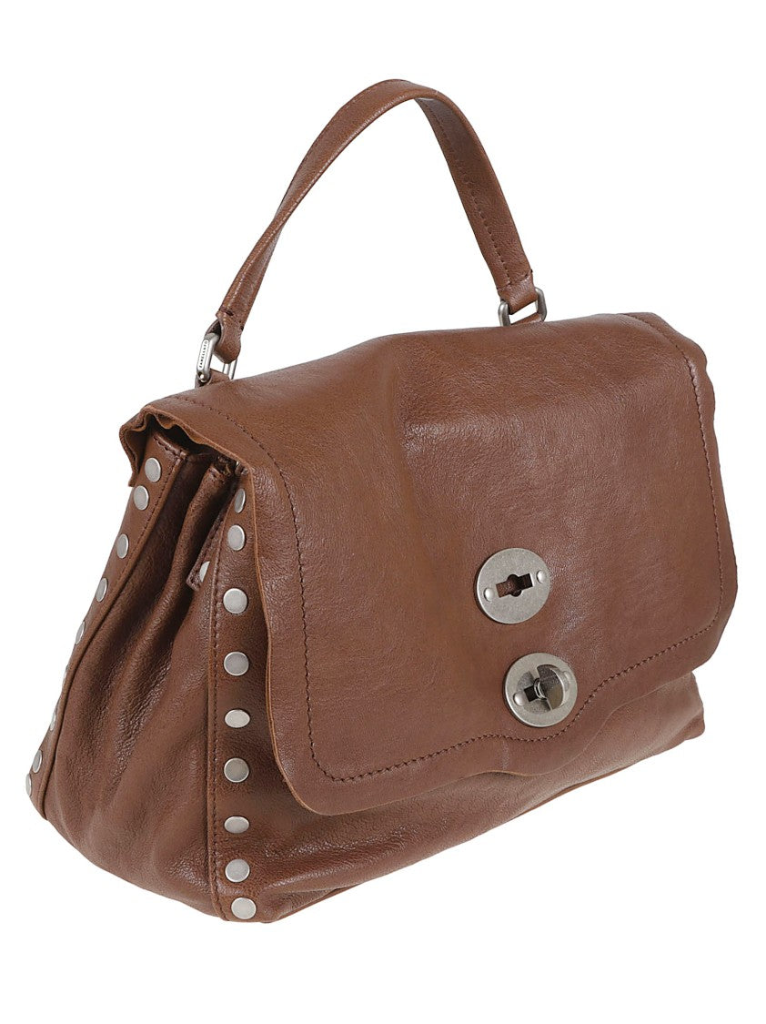 Zanellato Structured Brown Leather Shoulder Bag