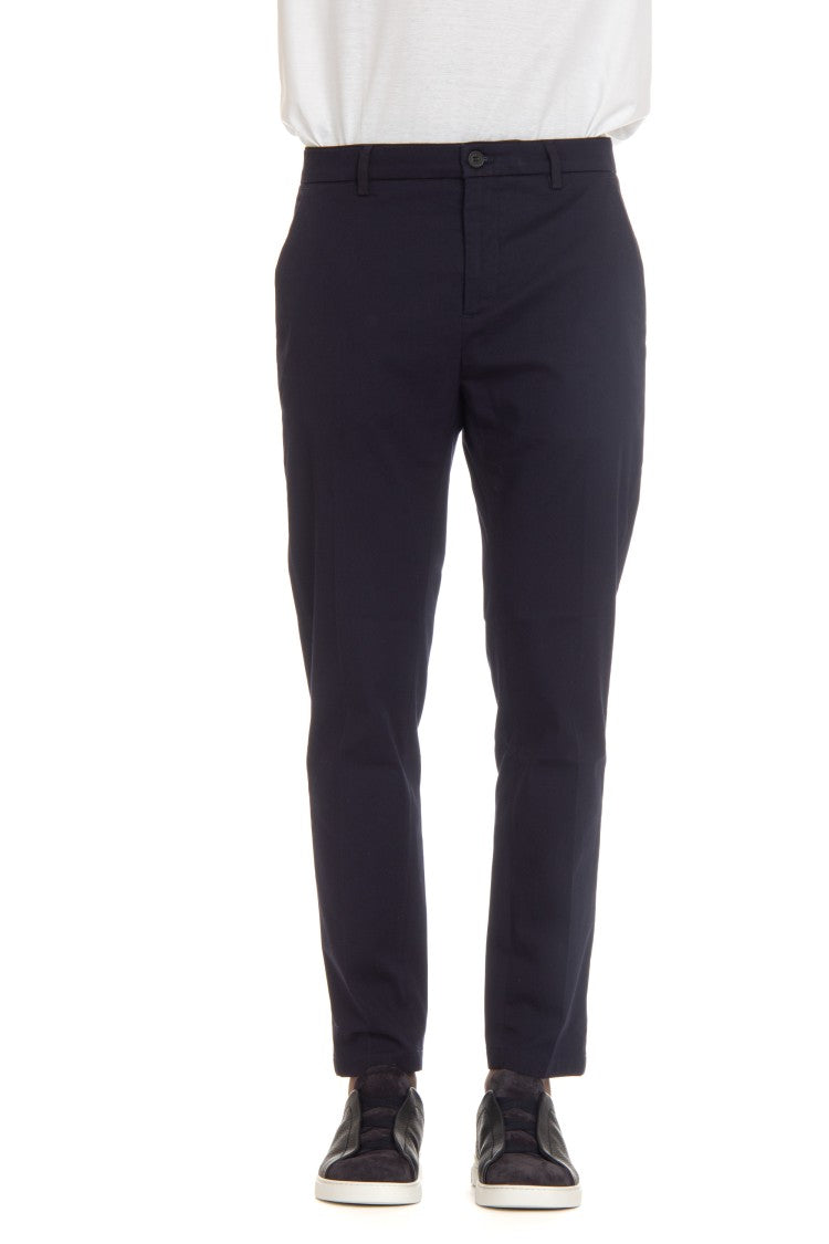 Department 5 Deep Ocean Blue Prince Stretch Cotton Chino Trousers