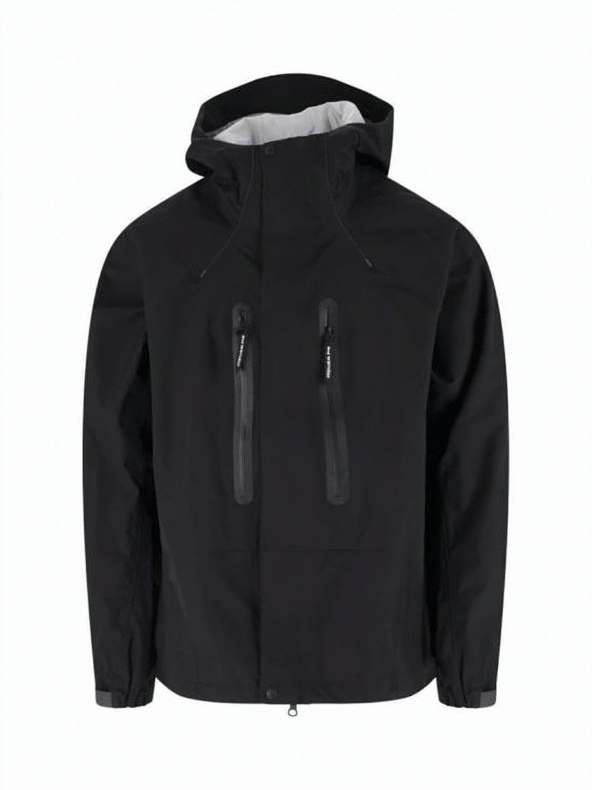 And Wander High Collar Minimalist Jacket With Waterproof Features