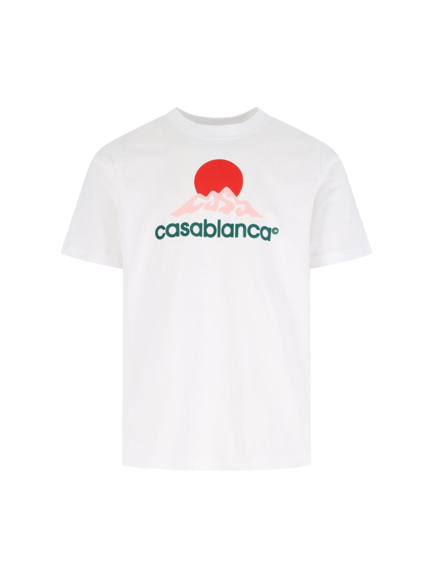 Casablanca Montagne Organic Cotton T-Shirt With Vibrant Logo