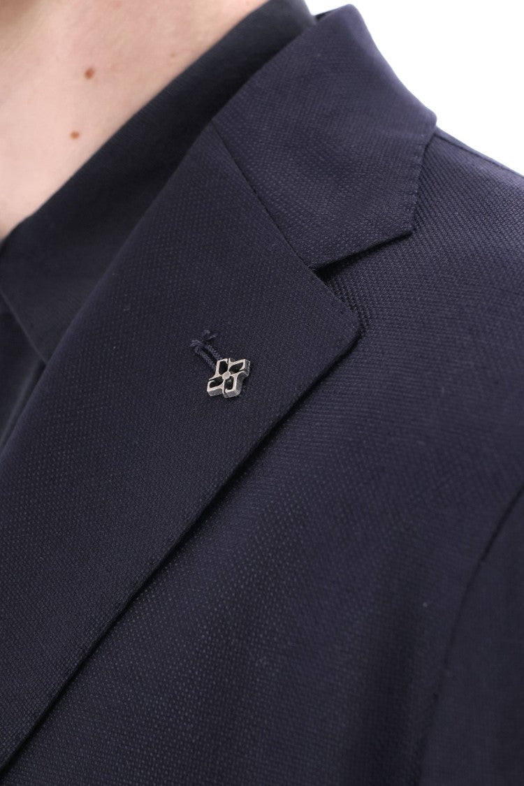 Tagliatore Montecarlo Line Wool Hopsack Jacket