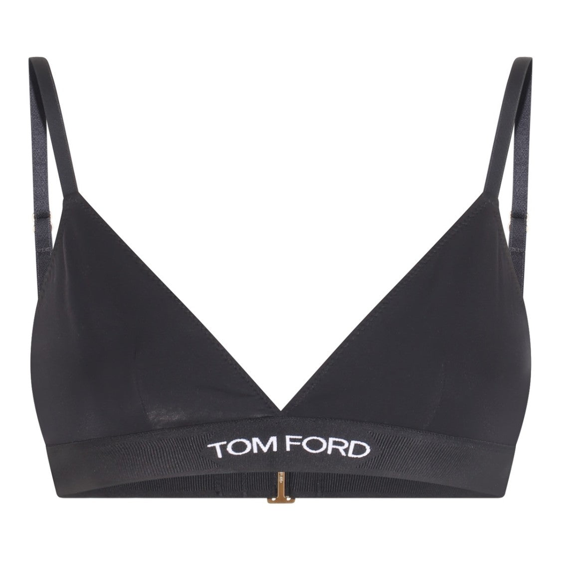 Tom Ford Form-Fitting Black Top With Subtle Sheen