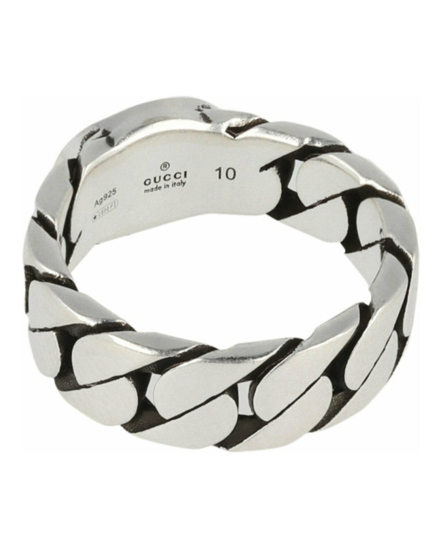 Gucci Sterling Silver Interlocking G Ring