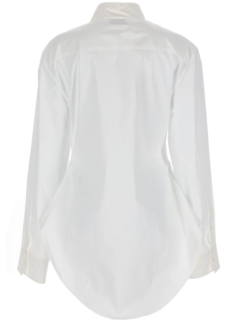Jean Paul Gaultier Neutrals Needles Embroidered Long-Sleeve Shirt