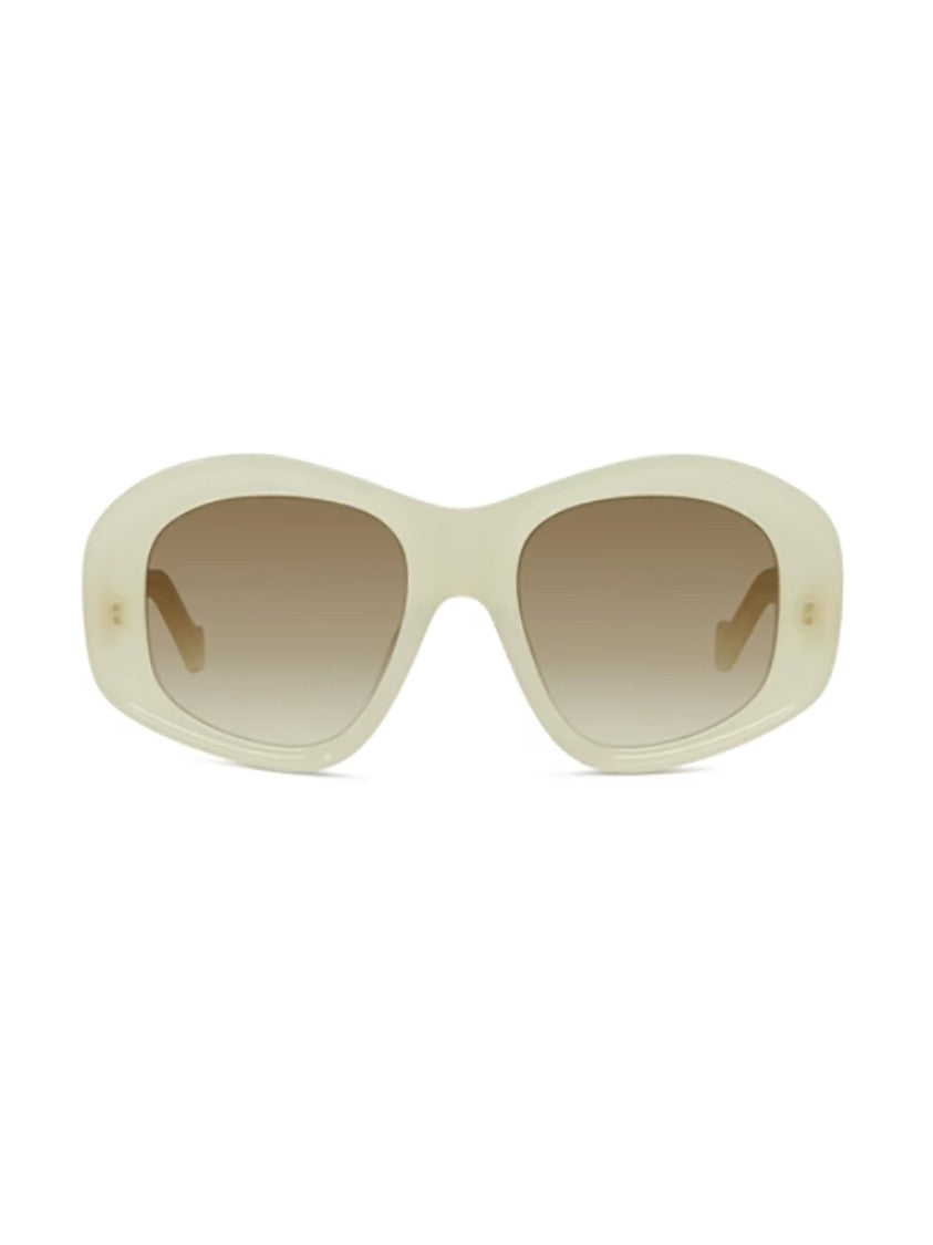 Loewe Beige Lw40181i Rounded Gradient Sunglasses