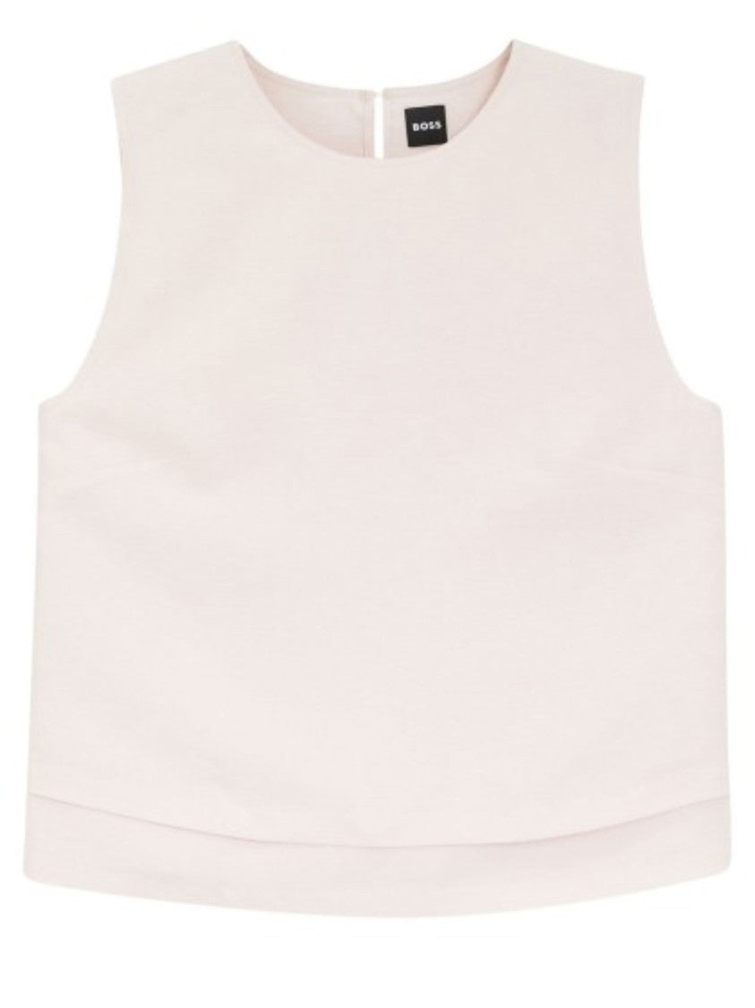 Boss Light Pink Sleeveless Layered Blouse