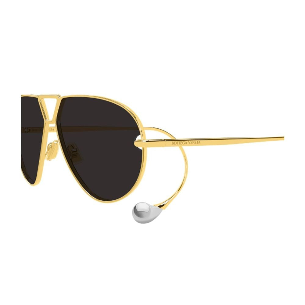 Bottega Veneta Aviator Drop Sunglasses With Sculpted Metal Frame