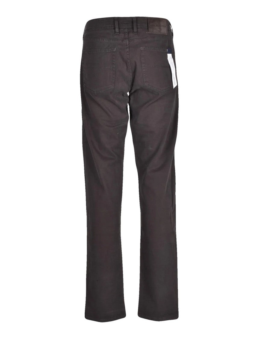 Tramarossa Straight-Leg Tramarossa Jeans In Warm Brown With Subtle Accents