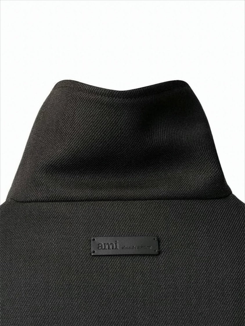Ami Cropped Black Wool Jacket