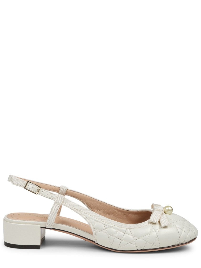 Dior Ballet Quilted Leather Slingback Pumps
