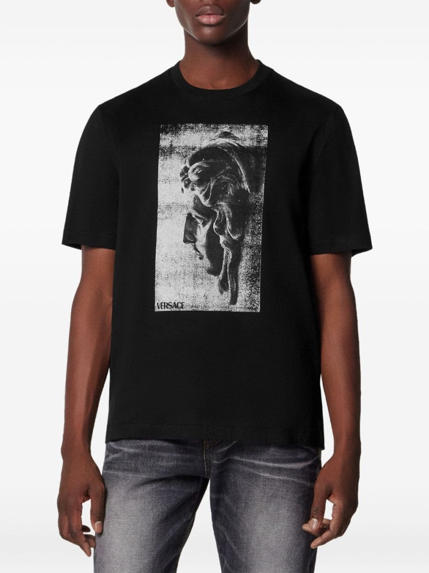 Versace Black Graphic Print T-Shirt