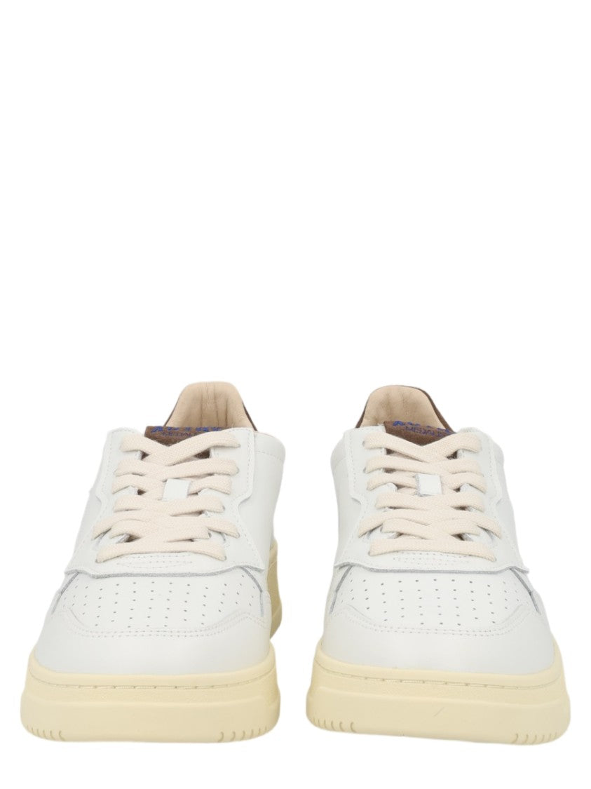 Autry Medalist Low Leather Suede Accents Sneakers
