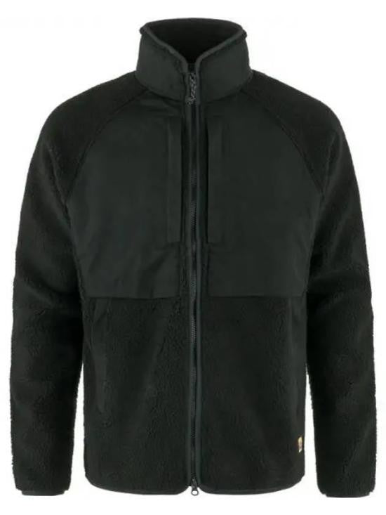 Fjallraven Kanken Textured Fleece Jacket With Zippered High Collar