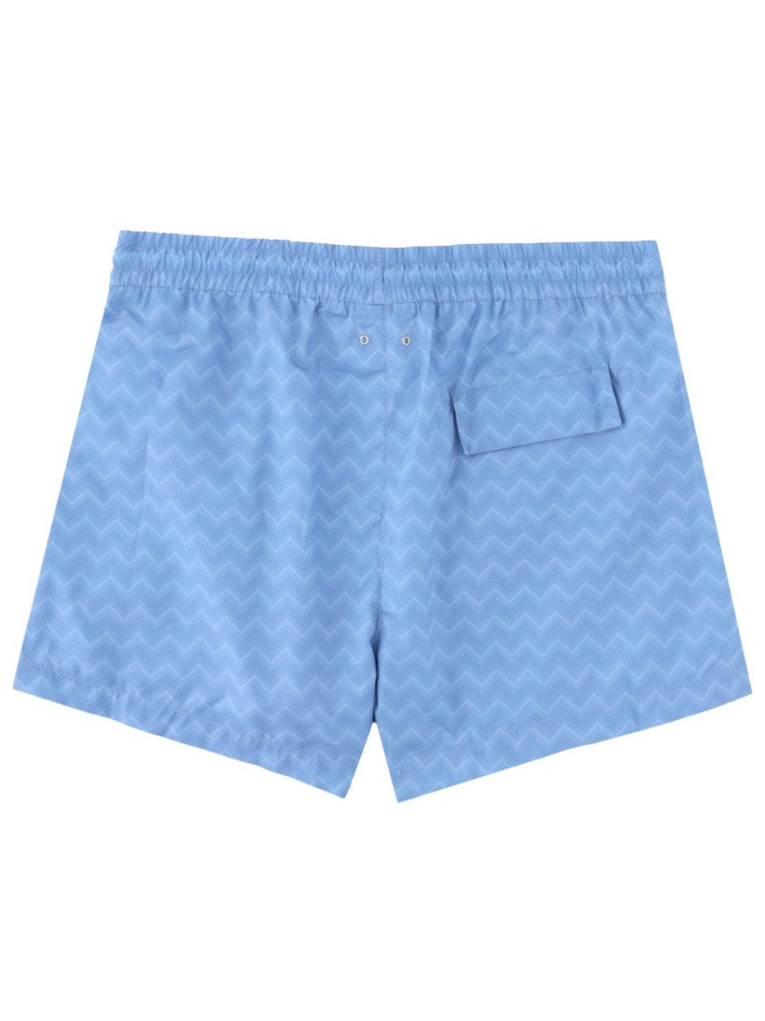 Missoni Multicolor Zigzag Pattern Side Pockets Shorts