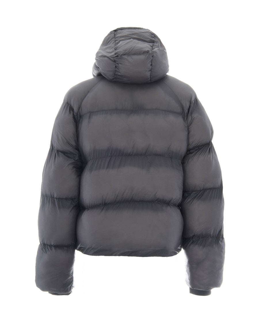 Daily Paper Black Ripstop Quilted Hooded Down Jacket