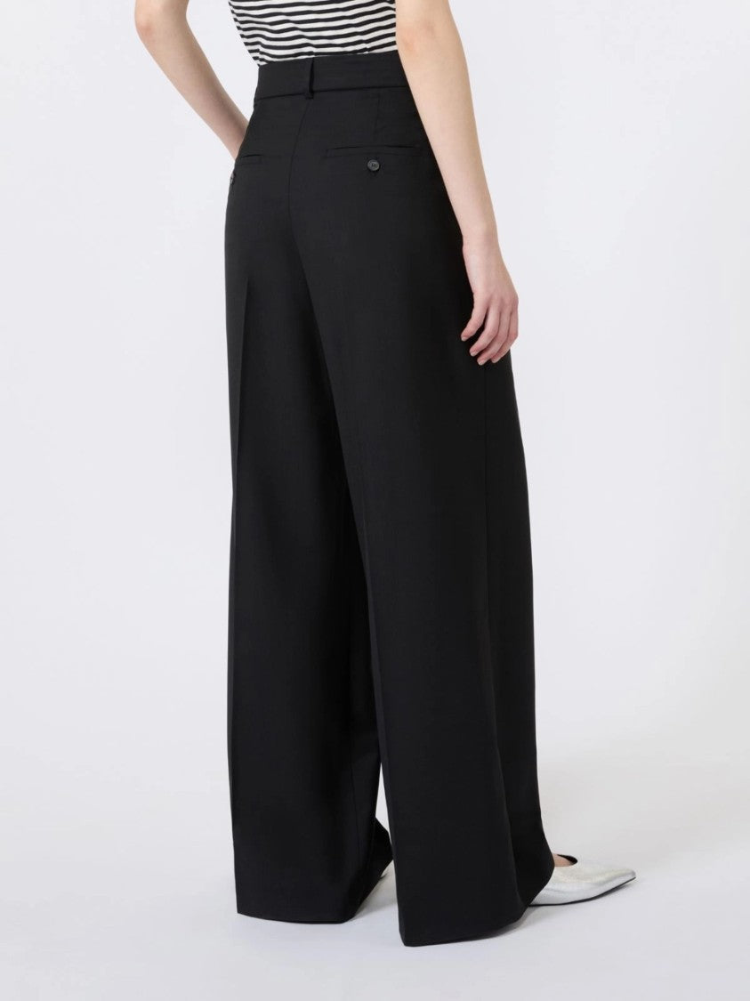 Weekend Wide-Leg Pants With High Waist And Polished Creases