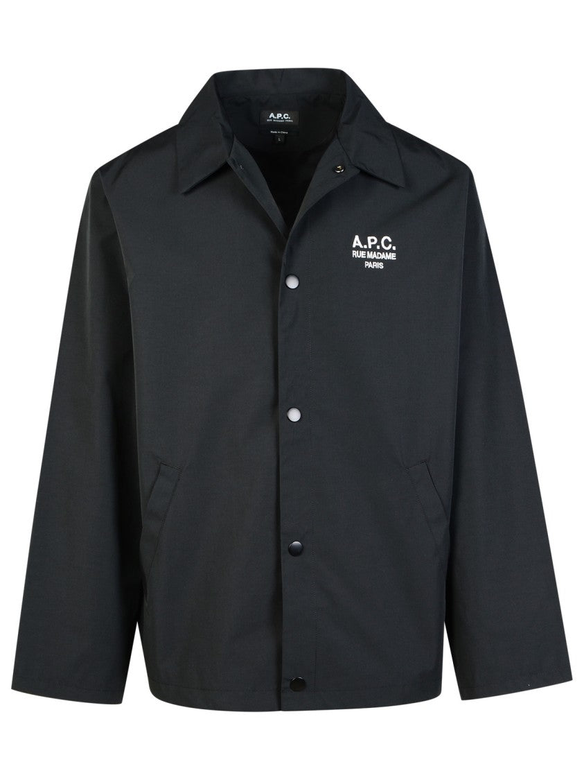 A.P.C. Regis' Black Cotton Blend Shirt