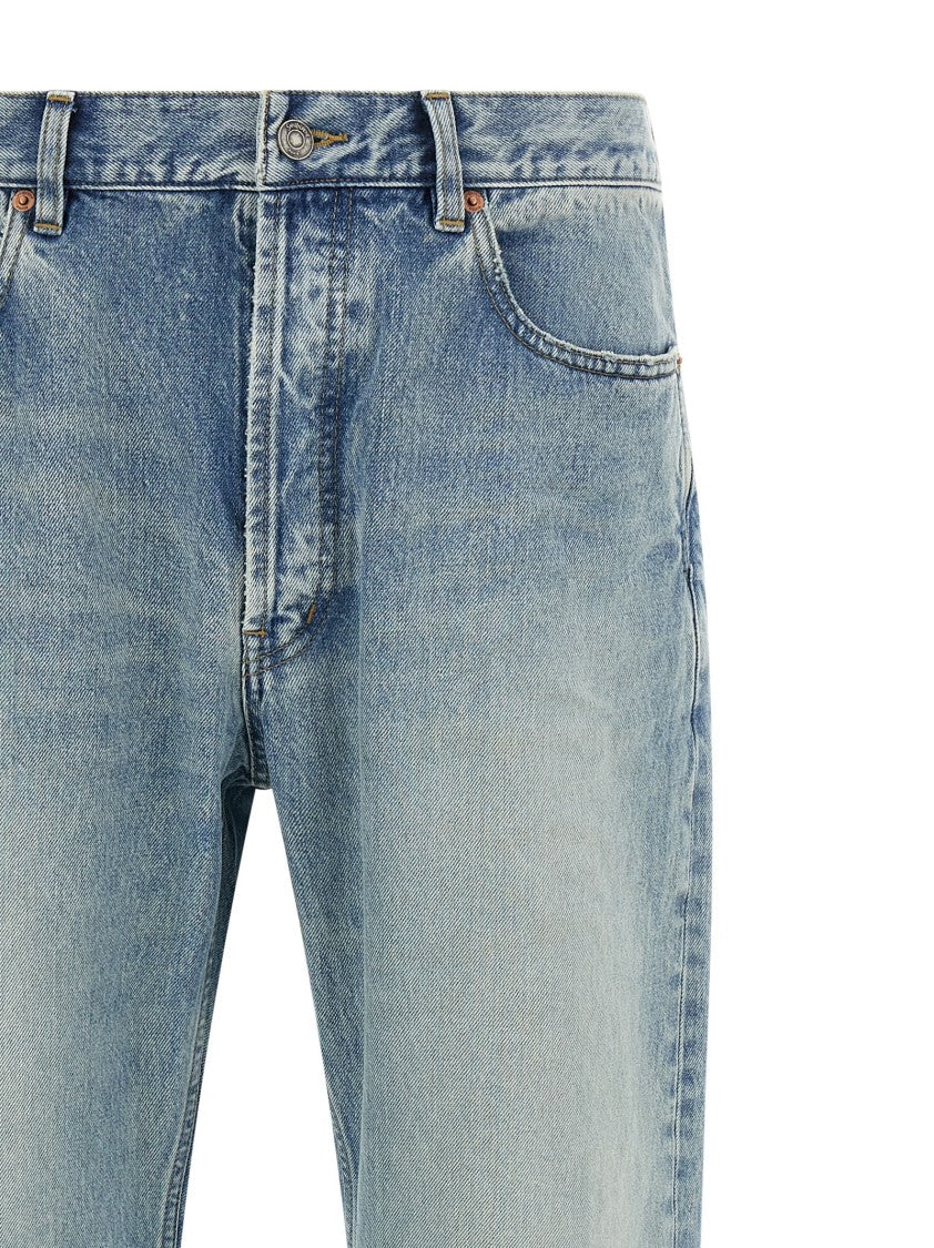 Saint Laurent Stone Washed Denim Jeans