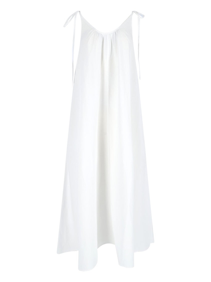 Anine Bing Midi Linen & Lyocell Dress – White