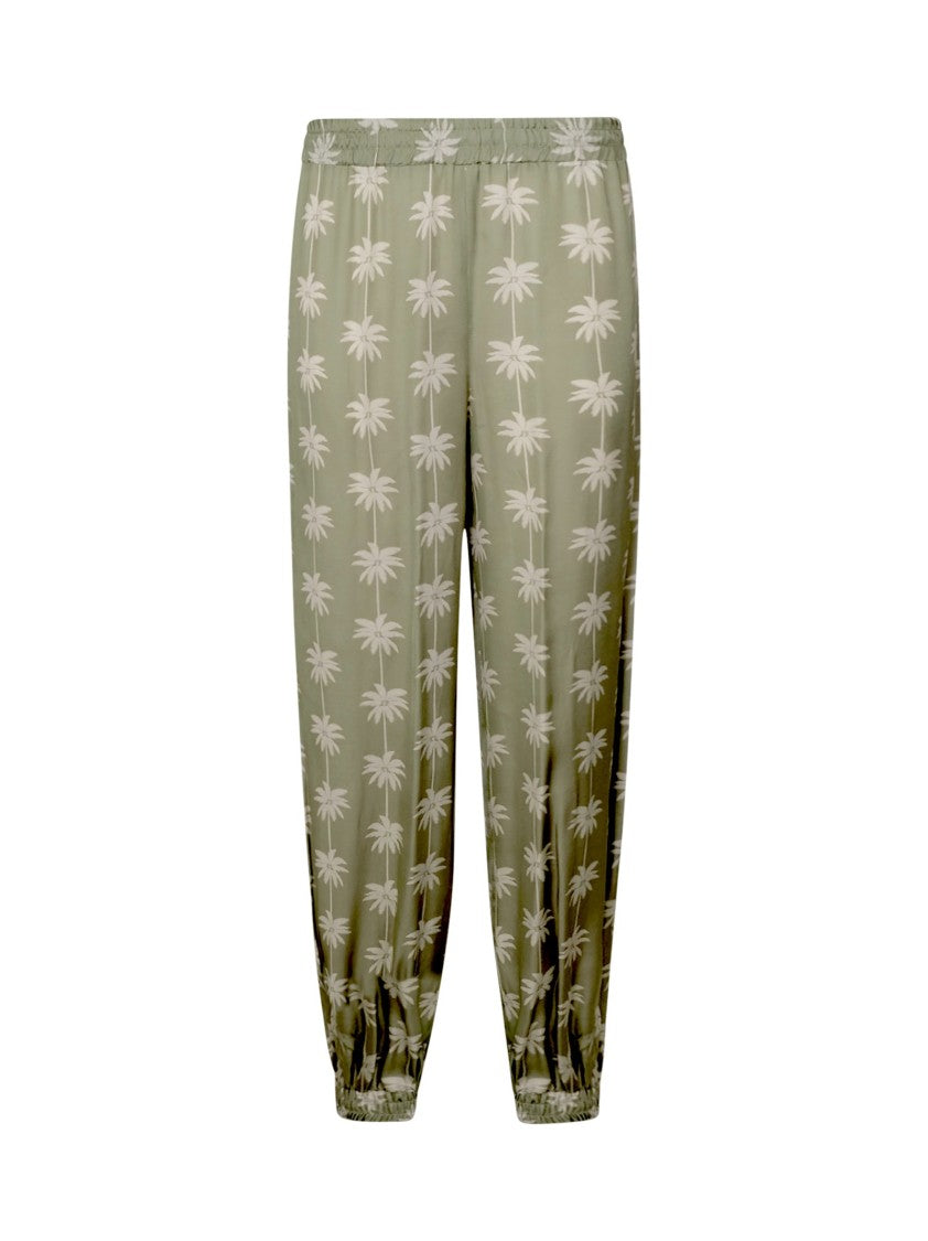 One Ff-0025-0111 Green Viscose Pants