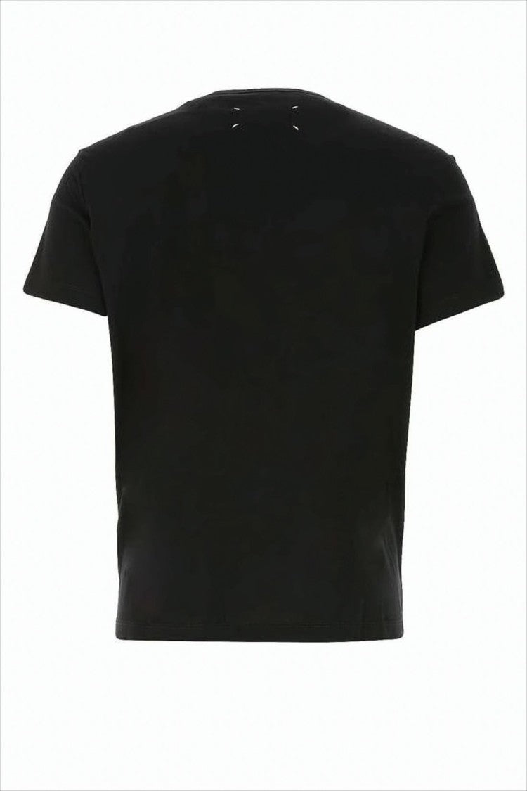 Maison Margiela Cropped Short-Sleeve T-Shirt With Centered Logo Detail